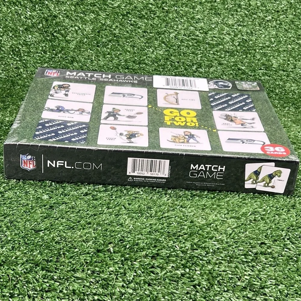 NFL Match Game‎ Seattle Seahawks Memory Toys Kids Birthday Football Party Gifts